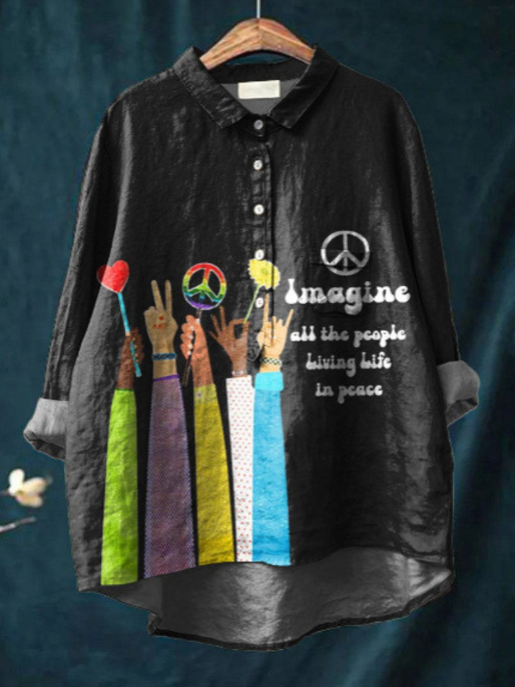 Hippie stila "Miera" T-krekli