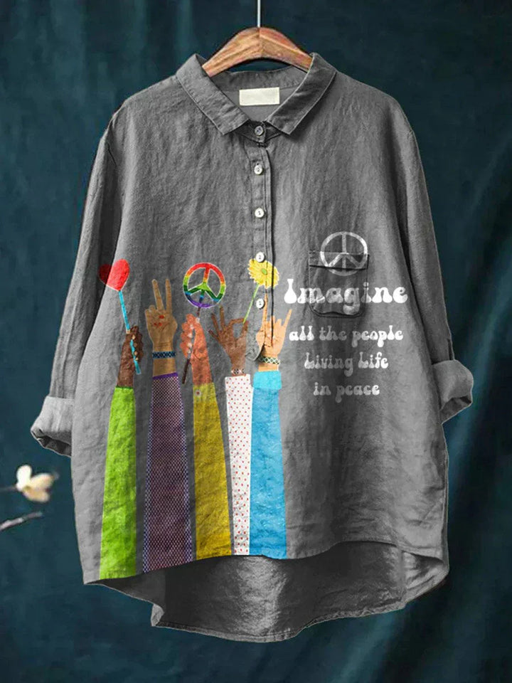 Hippie stila "Miera" T-krekli